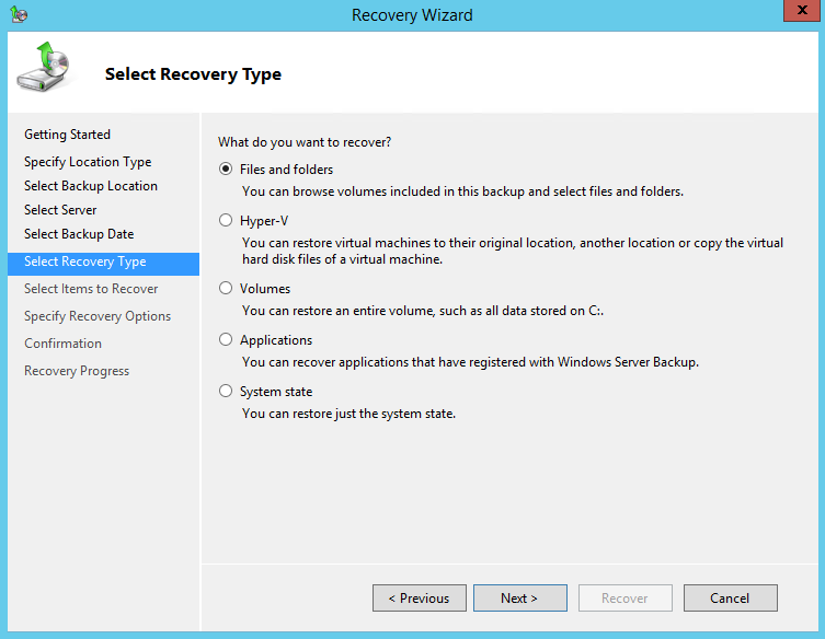 Microsoft Hyper-V Backup and Recovery